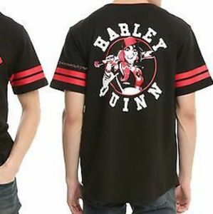 ISO men's large Harley Quinn baseball jersey